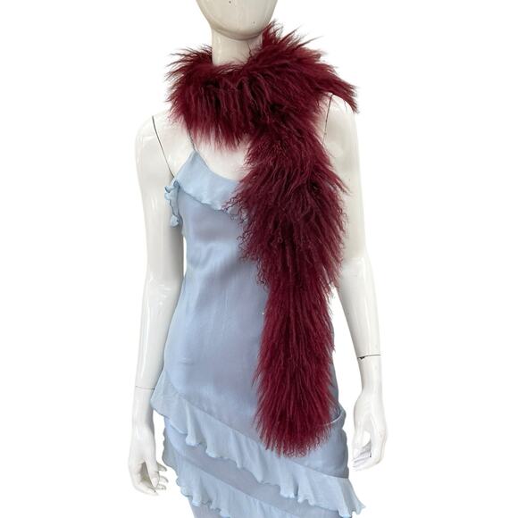 Vintage Y2K bebe Tibetan Lamb Scarf/Wrap/Boa - Picture 1 of 8